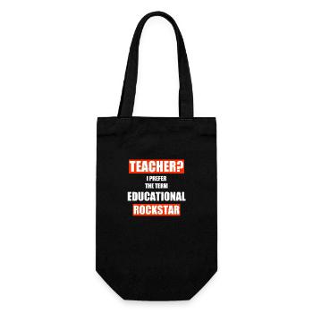 Enseignante enseignante Enseignant École Profession - Sac à bouteille - noir - Devant