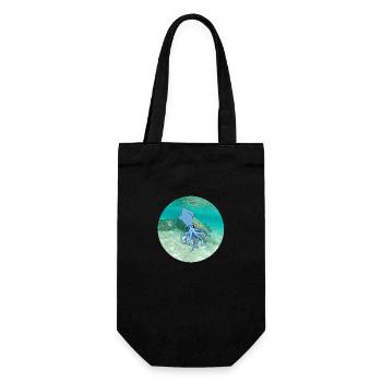calamari under water - Gift Bag for Bottles - black - Front