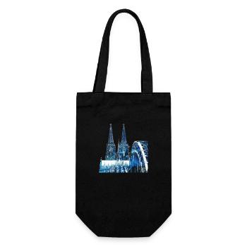Cologne Cologne Cathedral Germany Home City Skyline - Gift Bag for Bottles - black - Front
