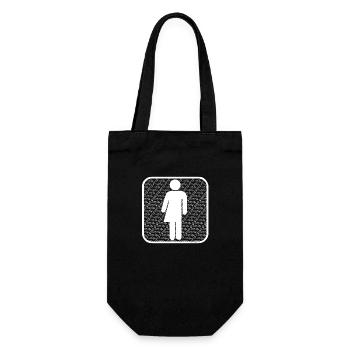 Diversity symbol (w) - Gift Bag for Bottles - black - Front