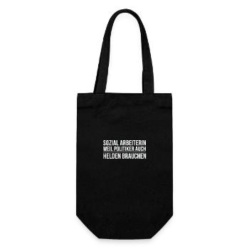 Travailleur social Assistante sociale - Sac à bouteille - noir - Devant
