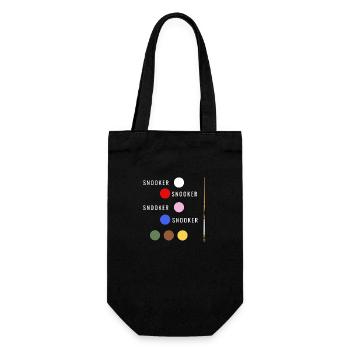 Snooker Design Billiard - Geschenkbeutel für Flaschen - Schwarz - Vorne