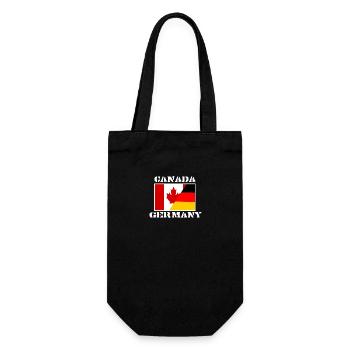 Canada Deutschland,Germany friendship,Flagge Shirt - Geschenkbeutel für Flaschen - Schwarz - Vorne