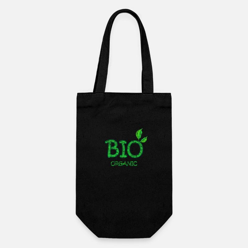 Bio - Geschenkbeutel für Flaschen - Schwarz