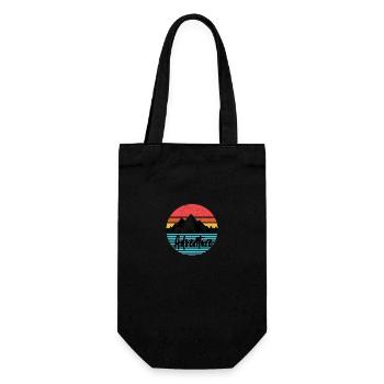 Voyage Vacances Montagnes Tentes Alpes Cadeaux - Sac à bouteille - noir - Devant