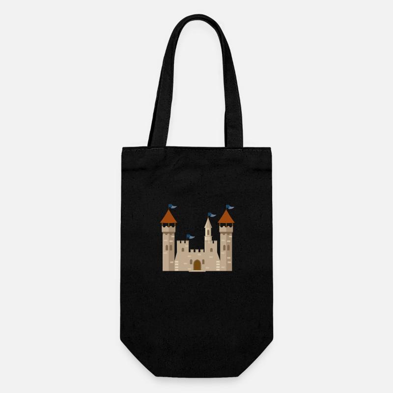 ritterburg - Geschenkbeutel für Flaschen - Schwarz