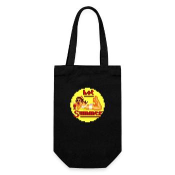 pixel pinup hot buzzer - Gift Bag for Bottles - black - Front