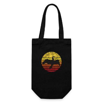 Cormoran au coucher du soleil - Sac à bouteille - noir - Devant
