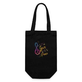 Musique de paix - Sac à bouteille - noir - Devant