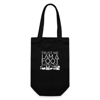 Trust me i am a foot Inspector - Gift Bag for Bottles - black - Front