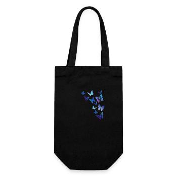 papillons - Sac à bouteille - noir - Devant