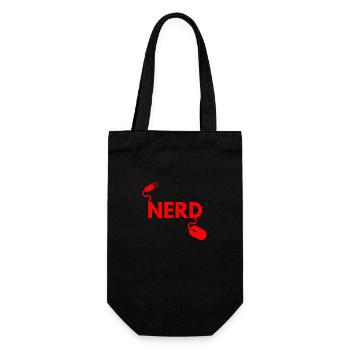 Informatik Nerd - Geschenkbeutel für Flaschen - Schwarz - Vorne