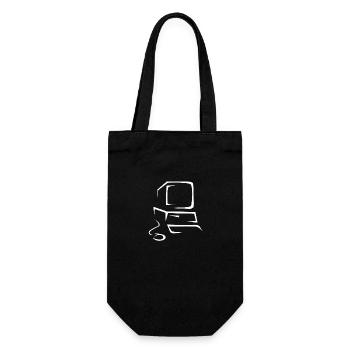 Ancien ordinateur - Sac à bouteille - noir - Devant