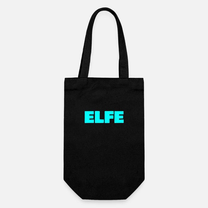 Elfe - Geschenkbeutel für Flaschen - Schwarz