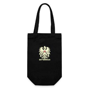Österreich Adler - Geschenkbeutel für Flaschen - Schwarz - Vorne