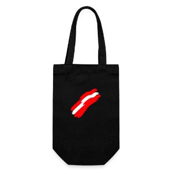 Austria flag colors - Gift Bag for Bottles - black - Front