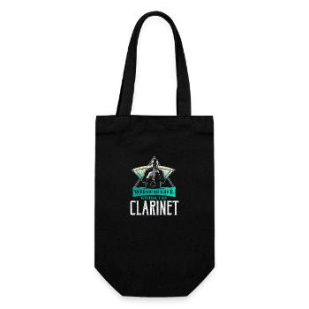 Clarinette cadeau de vie - Sac à bouteille - noir - Devant