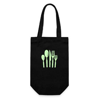 kitchen Cutlery - Gift Bag for Bottles - black - Front