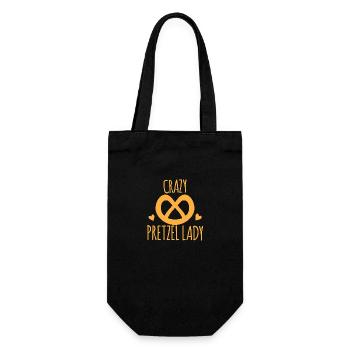 Dame de bretzel fou - Sac à bouteille - noir - Devant