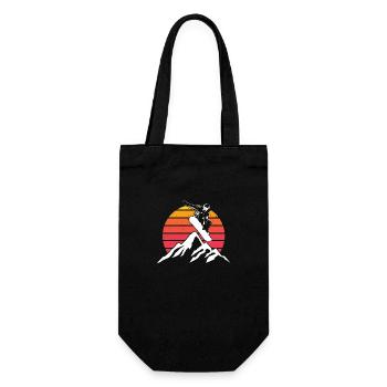 Snowboarden | Snowboard Snowboarder Geschenkideen - Geschenkbeutel für Flaschen - Schwarz - Vorne