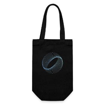 Optische Illusion Muster Formen Geometrie Geschenk - Geschenkbeutel für Flaschen - Schwarz - Vorne