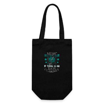 Cadeau clarinette basse - Sac à bouteille - noir - Devant