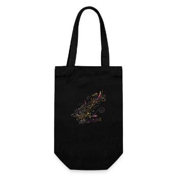 Idée cadeau clarinette basse - Sac à bouteille - noir - Devant
