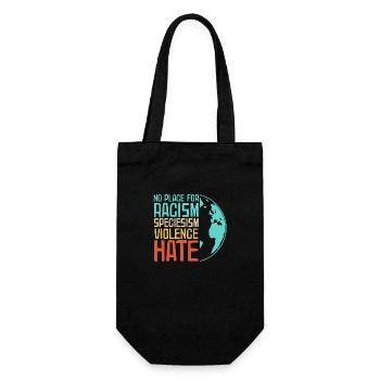 Antifa Contre les nazis | Contre le racisme Idées cadeaux - Sac à bouteille - noir - Devant
