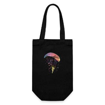 Paragliding paraglider - Gift Bag for Bottles - black - Front