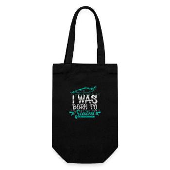Swimming gift idea - Gift Bag for Bottles - black - Front