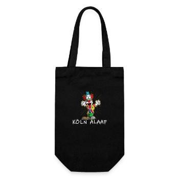 Clown Köln Alaaf,Karneval Fastnacht,Kostüm Shirt - Geschenkbeutel für Flaschen - Schwarz - Vorne