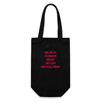 Bürohumor Büro Sprüche - Geschenkbeutel für Flaschen - Schwarz - Vorne