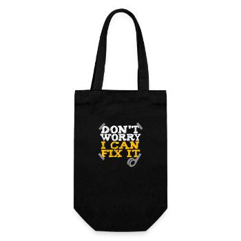 Duct Tape Do not Worry I can fix it gift idea - Gift Bag for Bottles - black - Front