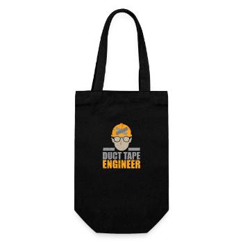Duct Tape Engineer Funny gift idea - Gift Bag for Bottles - black - Front
