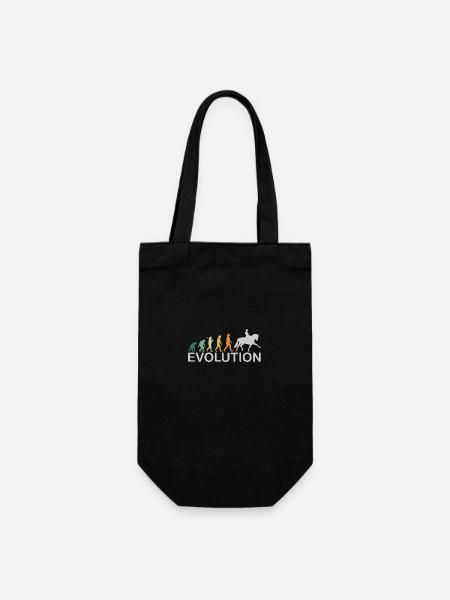 Cheval de dressage évolution cadeau rétro - Sac à bouteille - noir