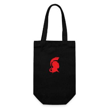 Greek mythology Athena silhouette gift - Gift Bag for Bottles - black - Front