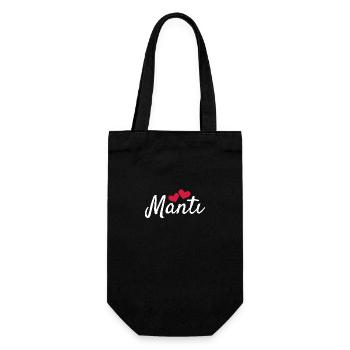 Manti Turkish food - Gift Bag for Bottles - black - Front