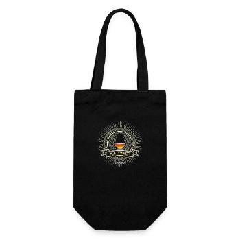 Maltzeit Single Malt Whisky Wortspiel - Geschenkbeutel für Flaschen - Schwarz - Vorne