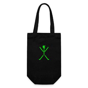 Stick figure drôle - Sac à bouteille - noir - Devant
