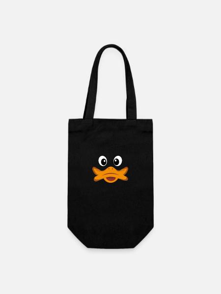 Costume de visage de canard idée de cadeau chemise Mardi Gras - Sac à bouteille - noir