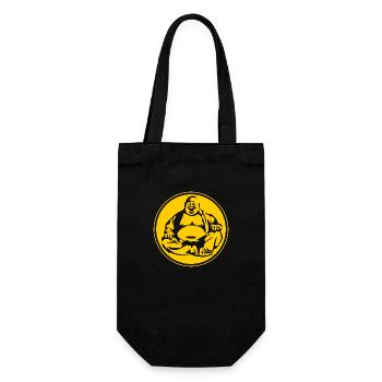 Buddha - Geschenkbeutel für Flaschen - Schwarz - Vorne