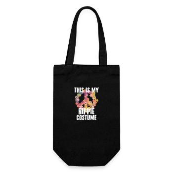 Hippie costume | Hippies outfit 60s gift ideas - Gift Bag for Bottles - black - Front