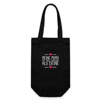 Lustige Sprüche Meine Mama Spruch Lustig - Geschenkbeutel für Flaschen - Schwarz - Vorne