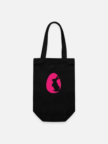 Pâques Oeuf de Pâques Lapin de Pâques - Sac à bouteille - noir