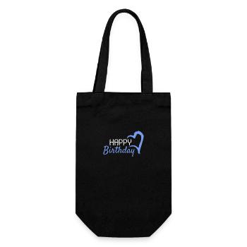 Joyeux anniversaire - Sac à bouteille - noir - Devant