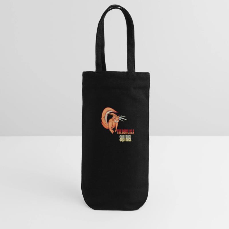The devil is a squirrel, Devil Squirrel Gift Bag for Bottles