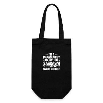 Pharmacists | Pharmacist gift ideas - Gift Bag for Bottles - black - Front