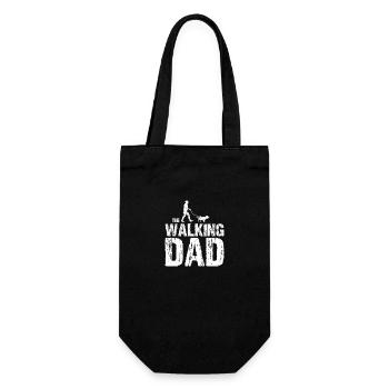 Teckel à poil dur The Walking Dad pour le propriétaire Papa - Sac à bouteille - noir - Devant