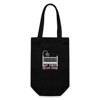 My First Escape Room - Geschenkbeutel für Flaschen - Schwarz - Vorne