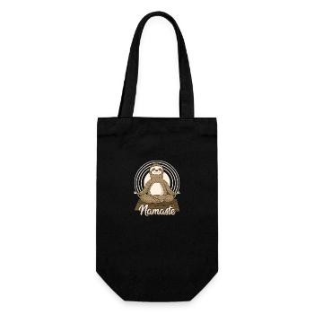 Namastay Namaste Sloth Yoga Mat Yoga - Gift Bag for Bottles - black - Front